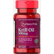 Red Krill Oil 500 mg (86 mg Active Omega-3) - 30 softgels