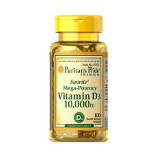 Vitamin D3 250mcg(10000 IU) Mega-Potency - 100 softgels