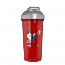 Shaker with metall ball - 700ml Red Grey