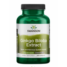 Ginkgo Biloba Extract - Standardized 60 mg - 240 Caps