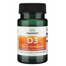 Vitamin D3 High Potency 1,000 IU (25 mcg) - 60 Caps