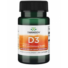 D-3 High Potency Vitamin 1000iu (25mcg) - 30caps