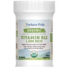 Organic Vitamin B-12 1000 mcg - 30 Tablets (До 10.21)