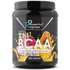 BCAA 2:1:1 + Glutamine - 500g Tropical mix