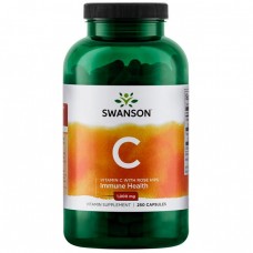 Vitamin C with Rose Hips 1000 mg - 250 caps (Повреждена банка)
