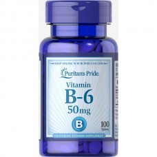 Vitamin B-6 (Pyridoxine Hydrochloride) 50mg - 100tabs (До 12.21)